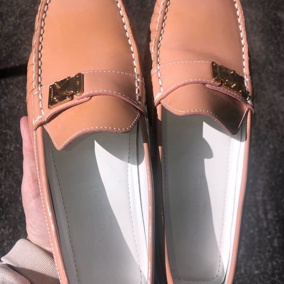 LOUIS VUITTON SUHALI ROSE LOMBOK DRIVING LOAFER 39 - Picture 12 of 15